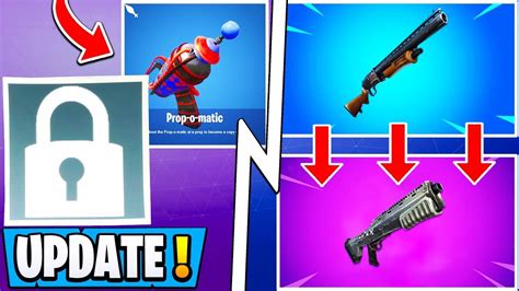 New Fortnite Update Pump V2 Coming Prop Hunt Deleted Rare Skin