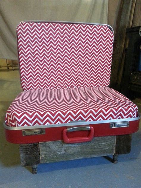 Repurposed Suitcase As A Chair Chair Repurposed Furniture