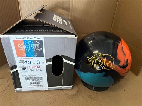 new 13lb storm marvel maxx tour overseas bowling ball d005 ebay