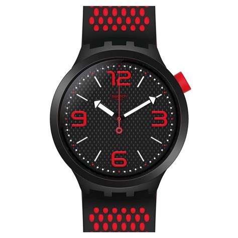 The big bold jellyfish marks the return of the historic design. Swatch watch Big Bold BBBLOOD black and red SO27B102