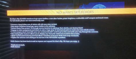 Nms echoes (update discussion) - NMS Echoes - ETARC Community