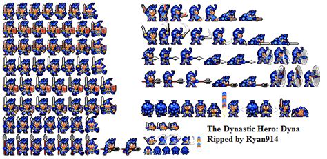 The Spriters Resource Full Sheet View Dynastic Hero Dyna