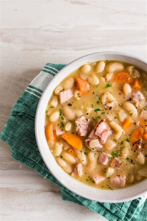This ham and bean soup with canned beans is one of those soups that gets better the longer you leave it. Easy Ham and Bean Soup Recipe - ready in just 30 minutes ...