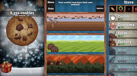 Click the cookie on the screen to produce cookies. Cookie Clicker updated with Christmas cheer - Polygon