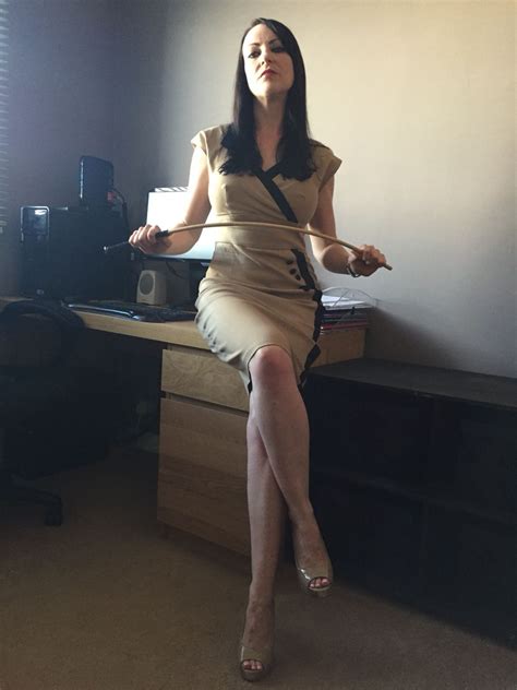 Office Boss Ready For Punishment In A Fitted Dress Fitted Dress Slip Dress Dominant Women