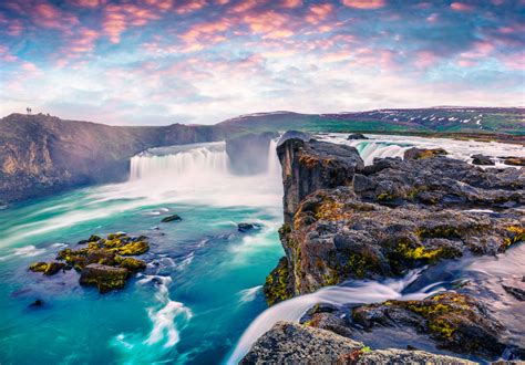 Godafoss Waterfall Iceland Jigsaw Puzzle In Waterfalls Puzzles On