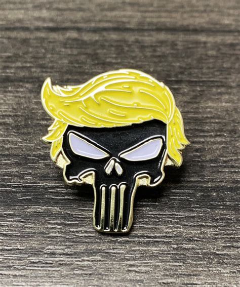 President Donald Trump Punisher Lapel Pin
