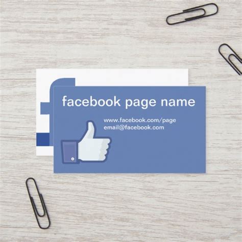 Facebook Cc0059 Business Card Uk