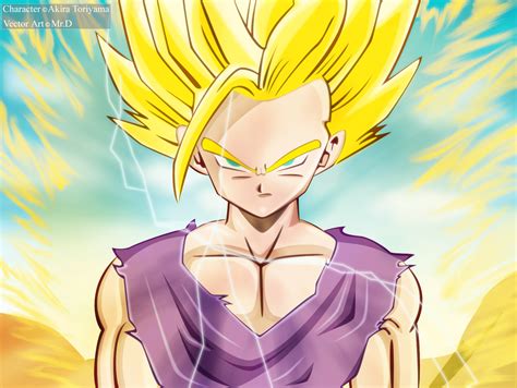 He turned super saiyan first when gohan and goku went to train in hyperbolic time chamber to train for cell games. Ssj2 Gohan Wallpaper - WallpaperSafari
