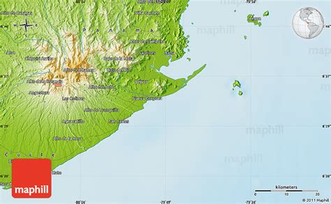 Physical Map Of Boca De R O Hato