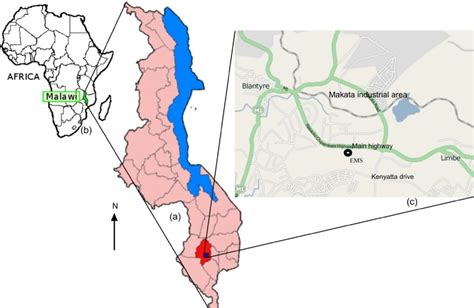 Location Of Blantyre District In Malawi A Found In Southern Africa