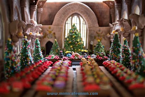 Watch the technique videos for more information and see the recipe tips (below) leave to dry before decorating with christmas ornaments. Hogwarts Great Hall Cake | The Mary Sue - Part 2