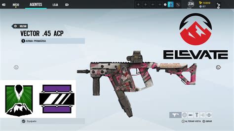 Rainbow Six Siege Elevate Esports Weapon Skin Vector 45 Acp Mira