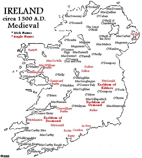 Irelands History In Maps 1300 Ad Ireland History Ireland Map