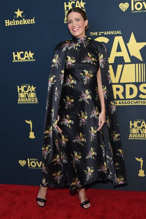 Mandy Moore Blooms In Floral Dress And Puffy Heels At Hca Tv Awards 2022