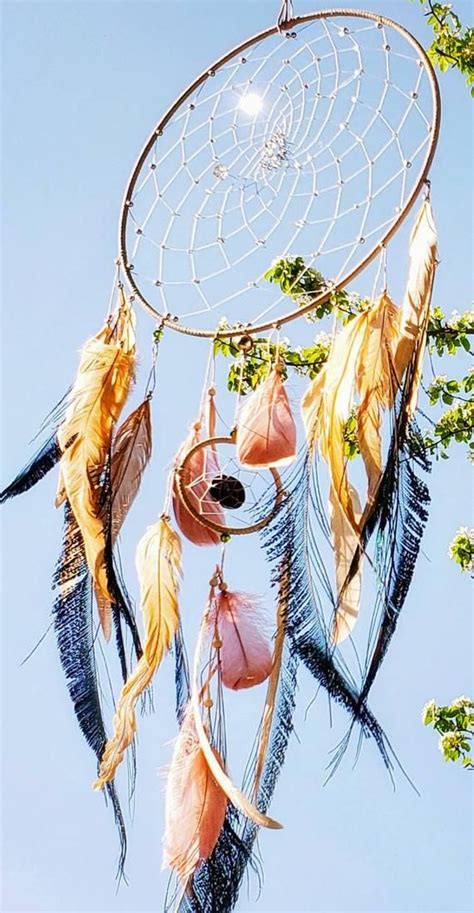 Rosary bracelet with exclusive pater: Large dreamcatcher. Bedroom/Nursery wall hanging decor. Boho. Wedding. Peacock feathers ...
