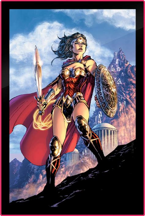 Dc Comics Wonder Woman Comic Cover Led Poster Sign The Movie Store