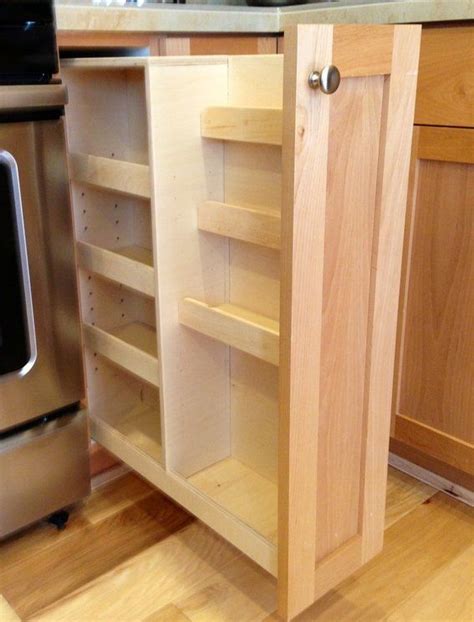 Pull out spice rack for upper cabinets | 5 inch. Pin on Great Room / Kitchen Dreams