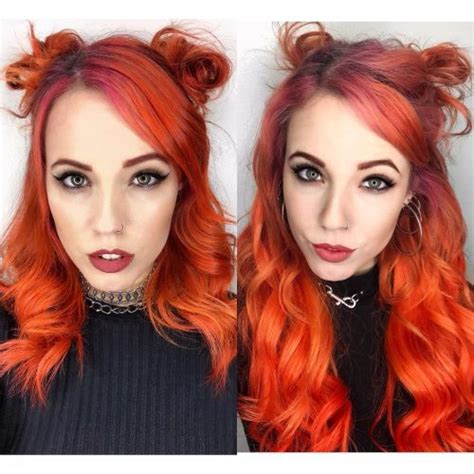 Top 20 Orange Hair Color Ideas Neon Burnt Red And Blonde