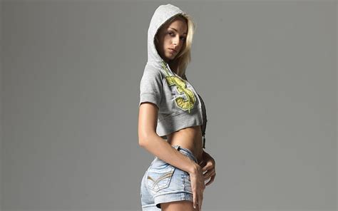 hd wallpaper blondes women models hoodie hegreart magazine denim shorts erica fontes open