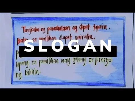 Slogan Tungkol Sa Kahalagahan Sa Paggawa Nasaan Kahalagahan