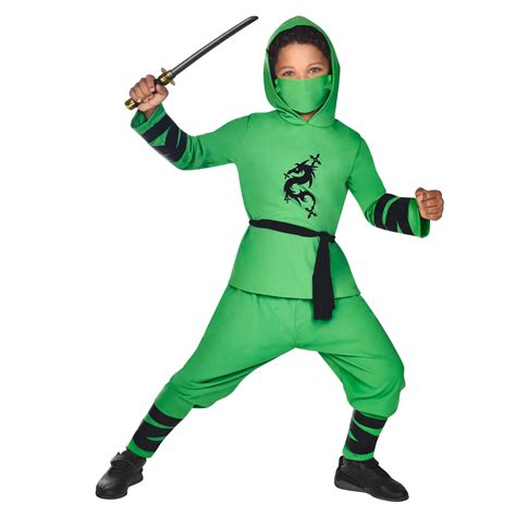 Green Ninja Warrior Costume Tween
