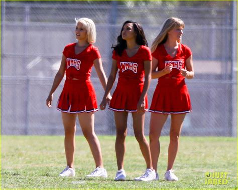Naya Rivera Heather Morris Dianna Agron Are Glee Cheerleaders Once Again Photo