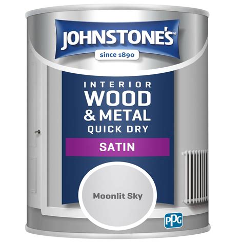 Johnstones Paint Quick Dry Satin Moonlit Sky 750ml Diy Bandm