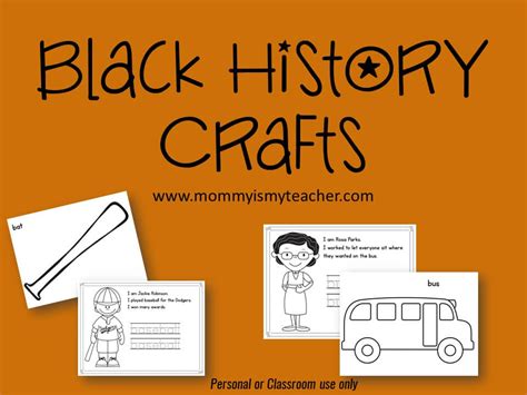 5 Free Crafts For Black History Month — Mommy Is My Teacher