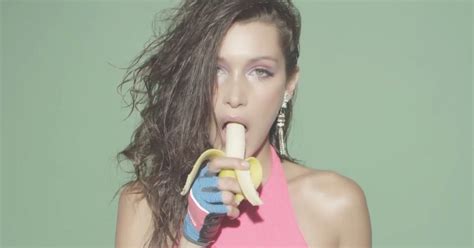 bella hadid kicks off love magazine s festive advent calendar with raunchy workout video