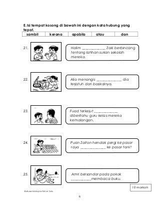 Dialog dikaitkan dengan gambar dengan tepat. Latihan Kata Tanya Tahun 3 Sjkc