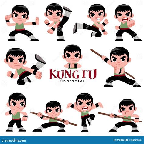 Kung Fu Stock Vector Illustration Of Kung Adult Vector 275880346