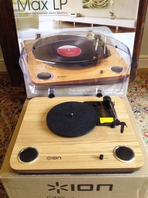 Ion Max Lp Turntable Record Player Built In Speakers With John Lennon