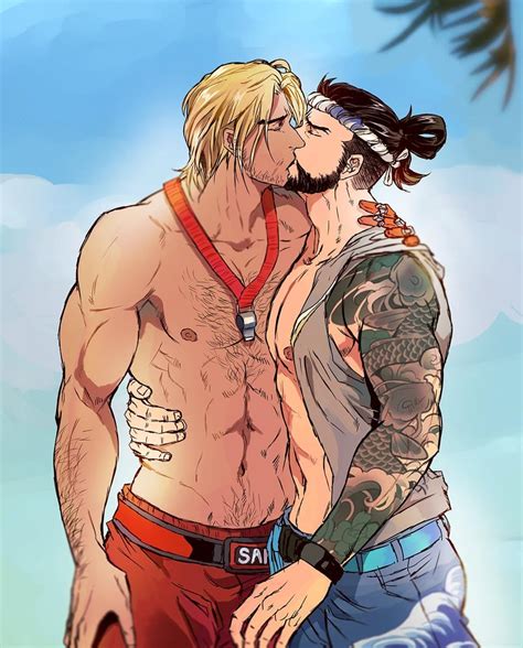 Hanzo Cassidy And Lifeguard Cassidy Overwatch Drawn By Karsama