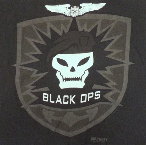 Call Of Duty Black Ops T Shirt Large Mens Black 100 Cotton Callofduty