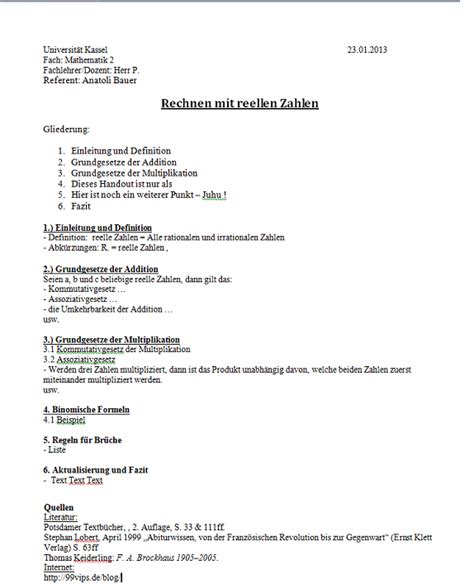 Check spelling or type a new query. Handout Muster mit Beispiel-Vorlagen und Aufbau/Gliederung