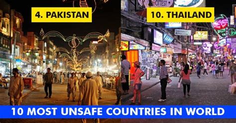 Top 10 Unsafe Countries In The World Pakistan Stands At The 4th Position