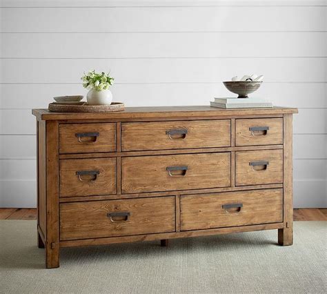 Browse between traditionally styled dressers or modernly designed chest of drawers. Caden Extra-Wide Dresser | Extra wide dresser, Living room ...