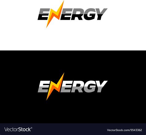 Energy Text Logo Royalty Free Vector Image Vectorstock