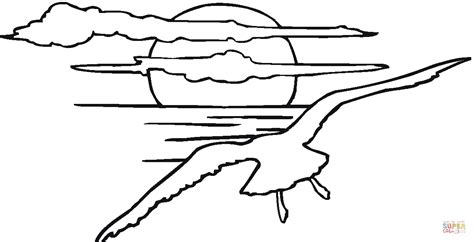 If you do not have a window do not worry. Sunset coloring pages to download and print for free