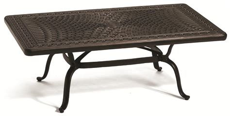 Tropitone Outdoor Tables 820653 Outdoor Cocktail Table With Hand Cast