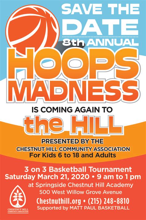 Hoops Madness Registration Opens Soon Chestnut Hill