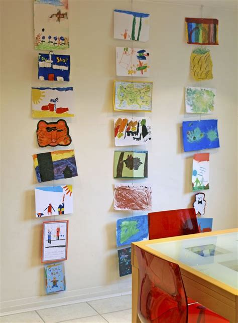 Gallery Walls Old And New Displaying Kids Artwork