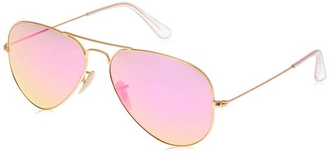 Ray Ban Rb3025 Aviator Classic Polarized Sunglasses In Pink Lyst