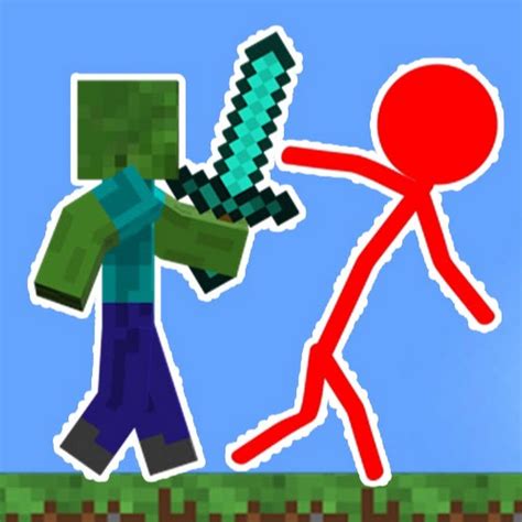Sticktoon Minecraft Vs Stickman Youtube