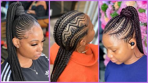Beautiful Styles Of Ghana Braids Trendy Ghana Weaving Hairstyles For Ladies Youtube