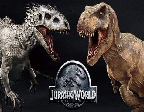 Jurassic World Logo Indominus Rex Vs Tyrannosaurus Rex Edible Cake