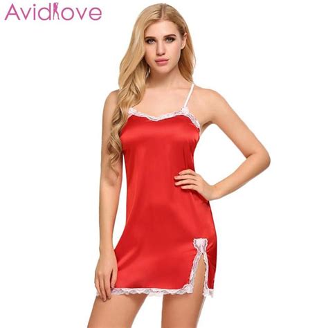 Buy Avidlove Women Sexy Nightgown V Neck Sleepwear