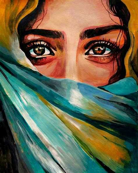 Beautiful Eyes Abstract Portrait Painting Eye Painting Portrait