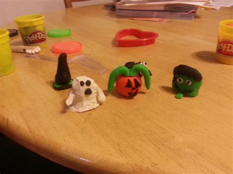 Lizzies Clay Halloween Creations Creation Clay Crafts